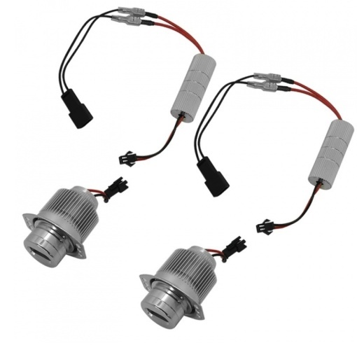 Set LED Marker Angel Eyes BMW Seria 3 E90 2008-2011 Facelift , 32W, Alb (Canbus) - pentru faruri Xenon - Img 2