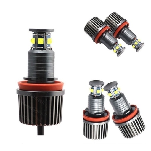 Set LED Marker Angel Eyes BMW X6 E71 2008-2015, 40W, Alb (Canbus) - pentru faruri Xenon - Img 2