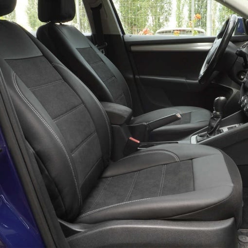 Huse scaune auto compatibile BMW Seria 3 E90 / E91 2004-2011 / Exclusive Leather King (08650) - Img 4