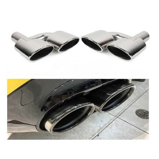Ornament toba inox Mercedes C AMG / Argintiu - Img 2