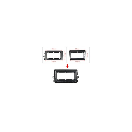 Rama Navigatie TOYOTA Auris I (E150) 2006-2012 - 9" / kit complet - Img 2