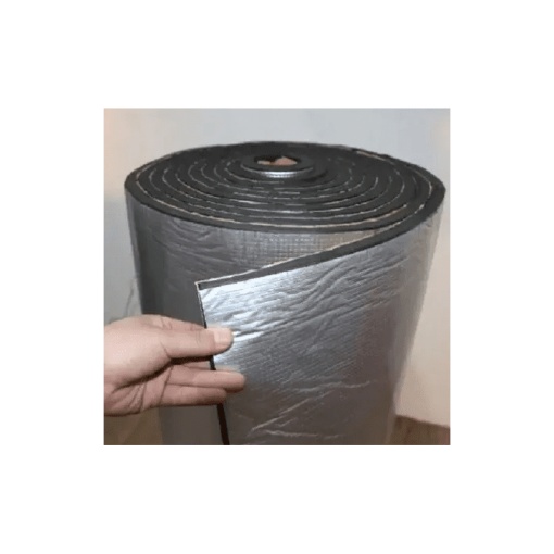 Rola material insonorizant aluminiu si spuma PE 10 mm / 10 metri x 1 metru - Img 3