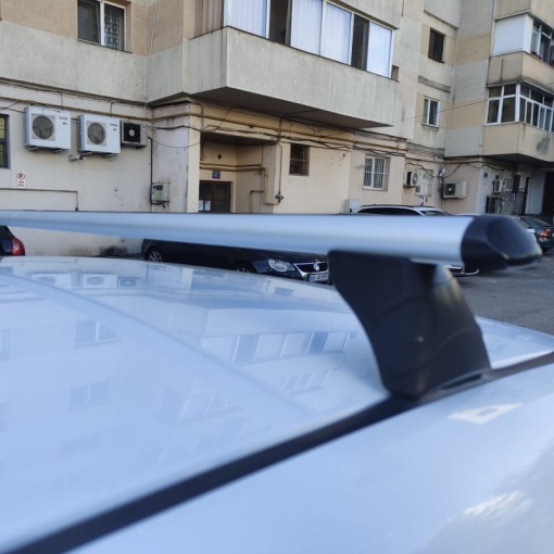 Set bare portbagaj DACIA Logan II 2012-2020 Sedan (puncte fixe) - Aluminiu - Img 3