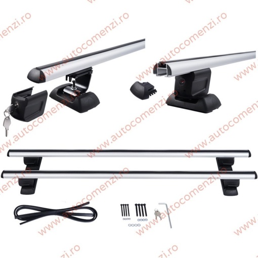 Set bare portbagaj HYUNDAI i30 III 2017-2024 Fastback - cu cheie antifurt / Aluminiu - Img 5