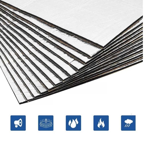 Material insonorizant aluminiu cu adeziv 6 mm / 1 metru x 1.4 metri - Img 4