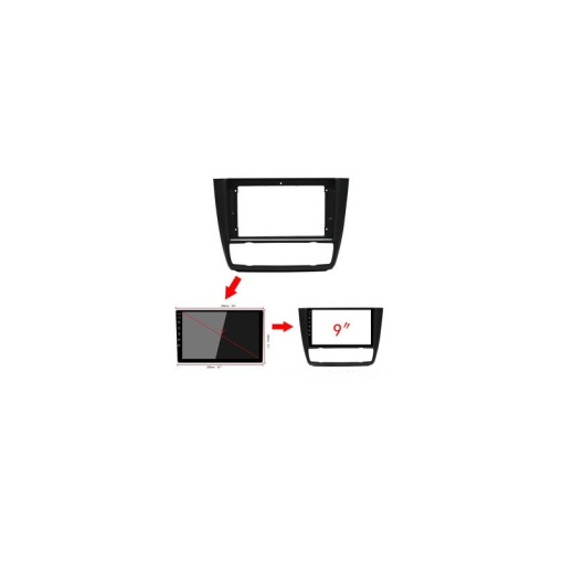 Rama Navigatie BMW Seria 1 E81 / E87 2004-2011 - 9" / kit complet - Img 3