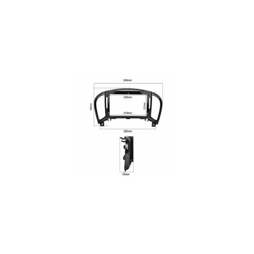 Rama Navigatie NISSAN Juke I 2010-2019 - 9" / kit complet - Img 4