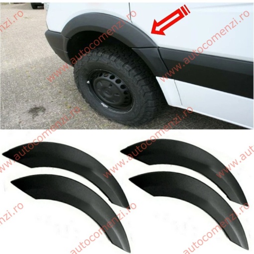 Set bandouri laterale (aripi) Mercedes Sprinter (W907) 2019-prezent (set 4 bucati) - Img 3