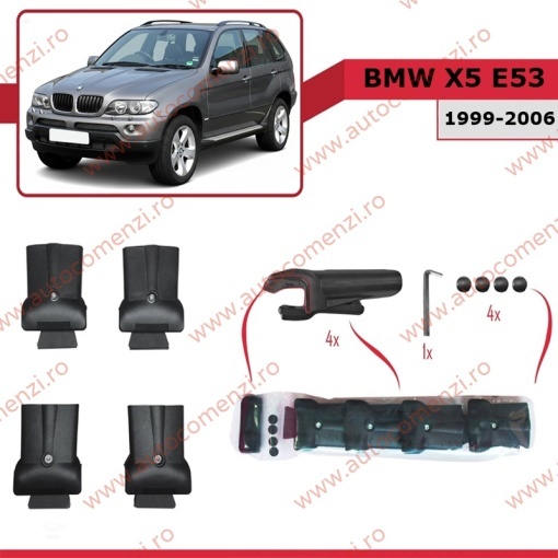 Set bare portbagaj BMW X5 E53 1999-2006 - KVO AERO - Img 3