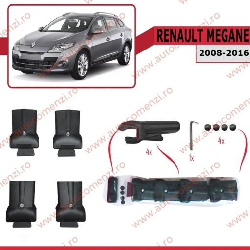 Set bare portbagaj RENAULT Megane III 2008-2016 Combi - KVO AERO - Img 3