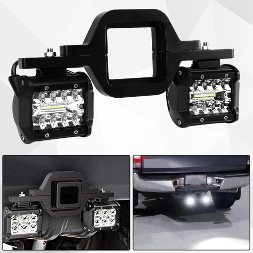 Suport proiectoare LED / prindere de carlig auto - Aliaj Solid - Img 2