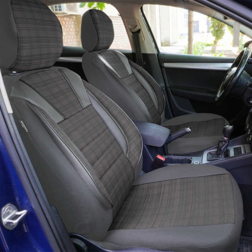 Huse scaune auto compatibile SEAT Leon II 2005-2012 / Luxury Gri (44505) - Img 3