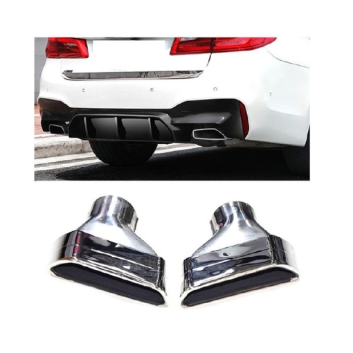 Ornament toba inox BMW Seria 5 G30 / G31 2017-2023 / Argintiu - Img 3