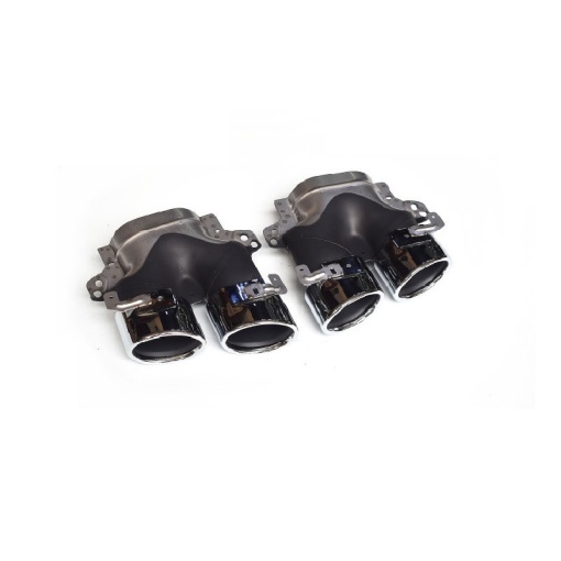 Ornament toba inox MERCEDES Clasa E W213 2016-2023 / Negru - Img 2