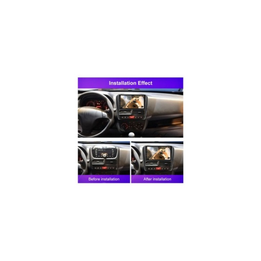 Rama Navigatie FIAT Doblo II 2010-2015 Pre-Facelift - 9'' / kit complet - Img 3