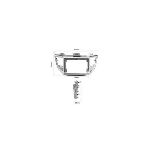 Rama Navigatie HYUNDAI Tucson 2015-2018 Pre-Facelift - 9" / kit complet - Img 4