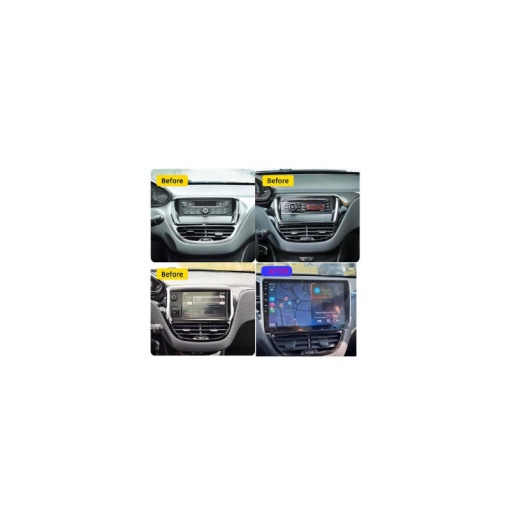 Rama Navigatie PEUGEOT 2008 I 2013-2019 - 10" / kit complet - Img 3