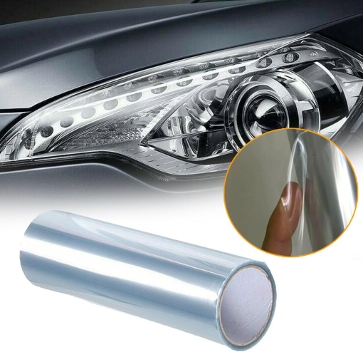 Rola folie protectie far / stop transparenta 0.6 m x 7 metri cu regenerare - Premium - Img 5