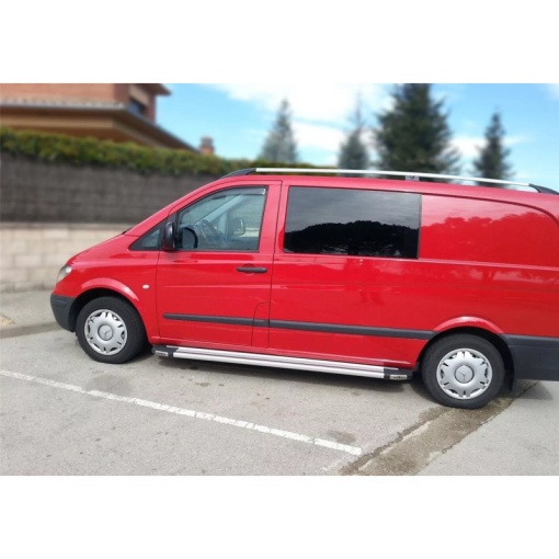 Set 2 bare portbagaj longitudinale MERCEDES Vito II (W639) 2003-2014 - varianta lunga - ALUMINIU - Img 5
