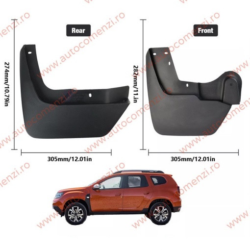 Set 4 aparatori noroi dedicate DACIA Duster II 2018-2023 (200323-2) - Img 5