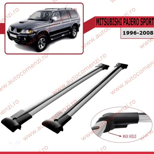 Set bare portbagaj MITSUBISHI Pajero Sport I 1996-2008 - KVO AERO - Img 2