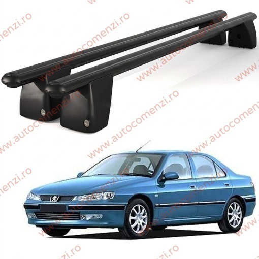 Set bare portbagaj PEUGEOT 607 1999-2010 (prindere in puncte fixe) - Img 2