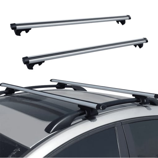Set bare portbagaj SKODA Octavia I 1996-2010 Combi - Aluminiu / cu cheie antifurt - 120 cm - Img 2