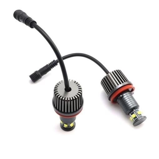 Set LED Marker Angel Eyes BMW X6 E71 2008-2015, 40W, Alb (Canbus) - pentru faruri Xenon - Img 3