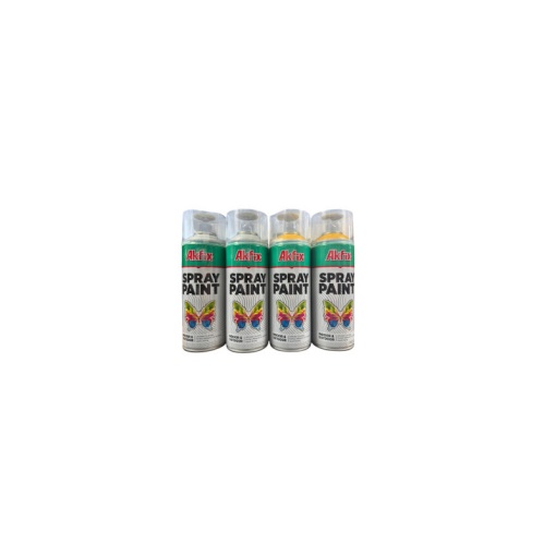 Spray vopsea Akfix Negru Mat 400ml RAL9005 - Img 2