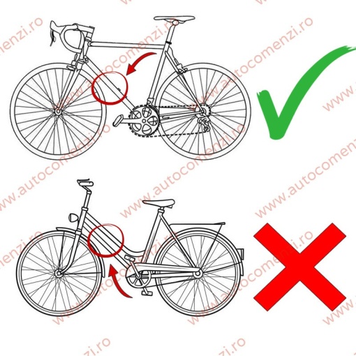 Suport biciclete KVO - ALUMINIU / cu cheie antifurt - Model universal pentru o bicicleta - Img 7