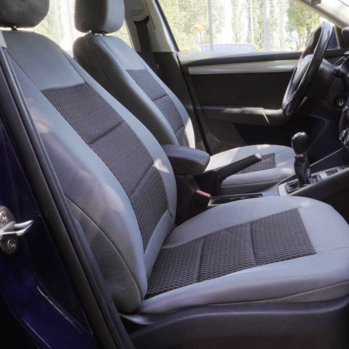 Huse scaune auto compatibile SEAT Leon II 2005-2012 PREMIUM LUX (Gri UMB1) - Img 3