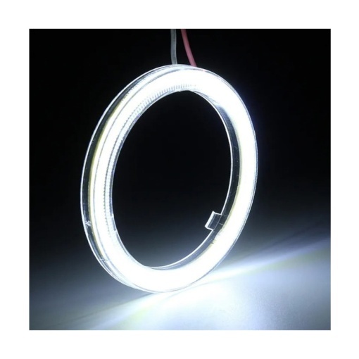 Inele Angel Eyes LED cob 12v - waterproof culoare alb pentru faruri auto - Img 3