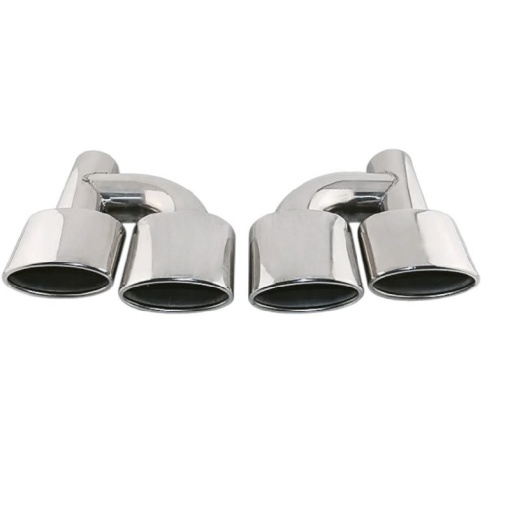 Ornament toba inox Mercedes C AMG / Argintiu - Img 3