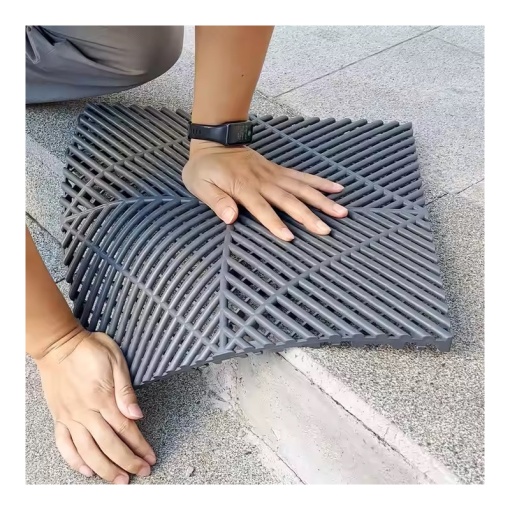 Pardoseala modulara ventilata 40 x 40 x 1,8 cm / Negru - Img 3