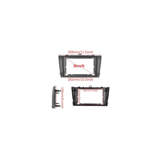 Rama Navigatie TOYOTA Avensis III (T270) 2009-2015 Pre-Facelift - 9" / kit complet - Img 2
