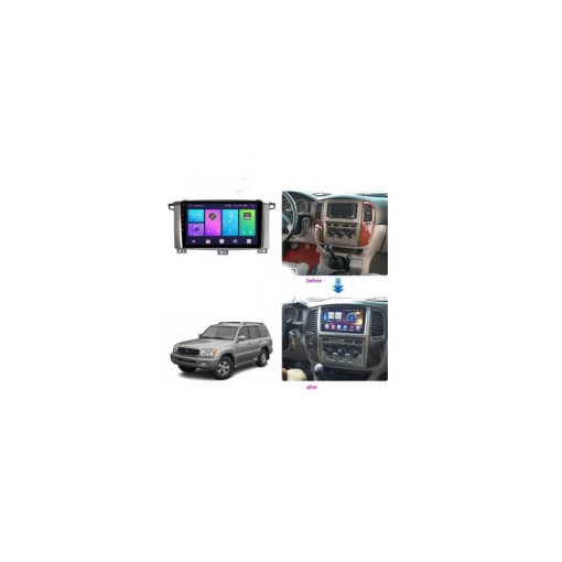 Rama Navigatie TOYOTA Land Cruiser J100 2002-2007 Facelift - 9" / kit complet - Img 4