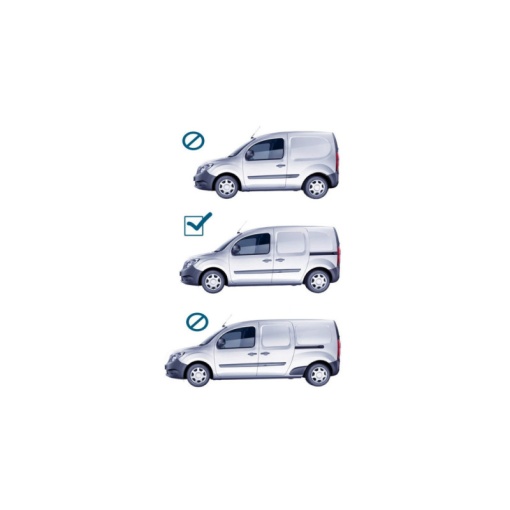 Set 2 bare portbagaj longitudinale RENAULT Kangoo II 2007-2021 - varianta medie / compact - ALUMINIU - Img 3