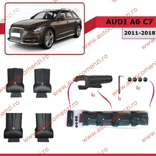 Set bare portbagaj AUDI A6 C7 2011-2018 Allroad - KVO AERO - Img 3