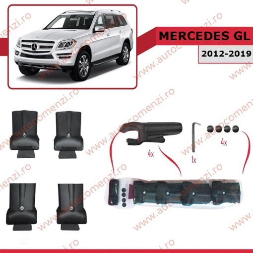 Set bare portbagaj MERCEDES GL (X166) 2012-2019 - KVO AERO - Img 3