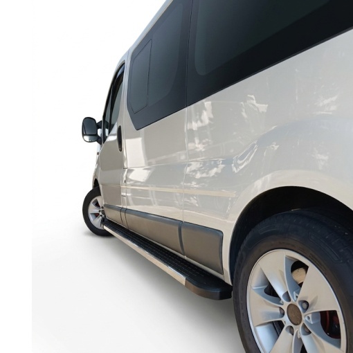 Set praguri OPEL Vivaro A 2001-2014 - varianta scurta (praguri + kit montaj) - Img 2