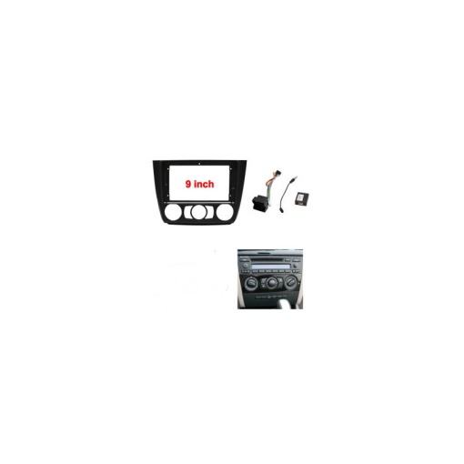 Rama Navigatie BMW Seria 1 E81 / E87 2007-2011 Facelift (AC Manual) - 9" / kit complet - Img 3
