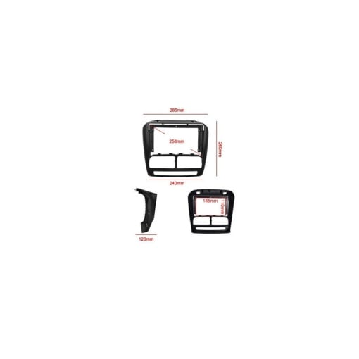 Rama Navigatie FIAT Doblo II 2010-2015 Pre-Facelift - 9'' / kit complet - Img 5
