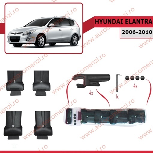 Set bare portbagaj HYUNDAI Elantra IV 2006-2010 Combi - KVO AERO - Img 3