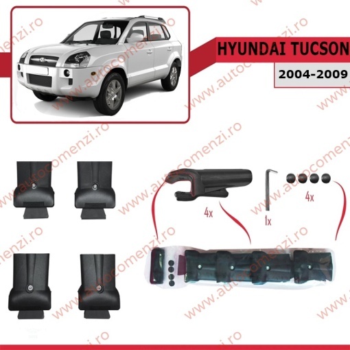 Set bare portbagaj HYUNDAI Tucson I 2004-2009 - KVO AERO - Img 3
