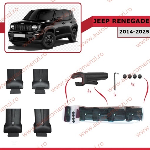 Set bare portbagaj JEEP Renegade 2014-2025 - KVO AERO - Img 3