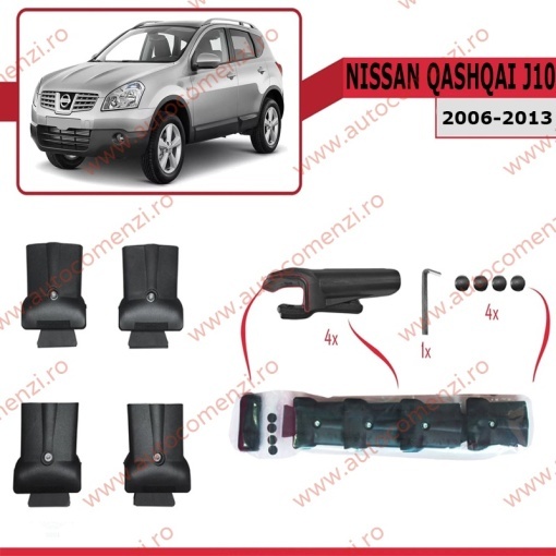 Set bare portbagaj NISSAN Qashqai I (J10) 2006-2013 - KVO AERO - Img 3