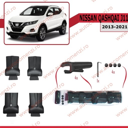 Set bare portbagaj NISSAN Qashqai II (J11) 2013-2021 - KVO AERO - Img 3