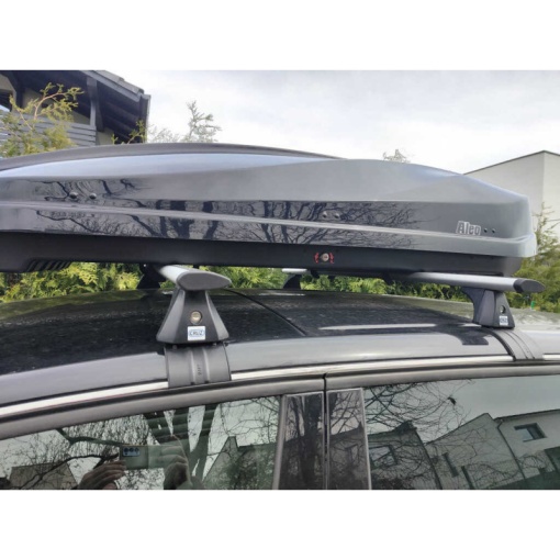 Set bare portbagaj RENAULT Megane III 2008-2016 Hatchback - ALUMINIU - prindere la usa - Wingbar - Img 2