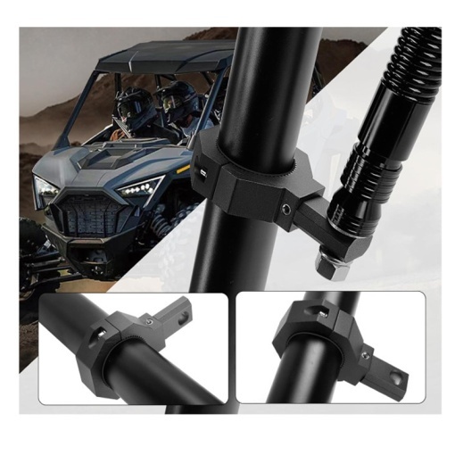 Set suport proiectoare LED / prindere pe rollbar sau bullbar - Duraluminu Premium - Img 3