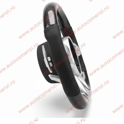 Volan sport MERCEDES Clasa A (W176) 2012-2018 / Piele perforata + Carbon - Img 2